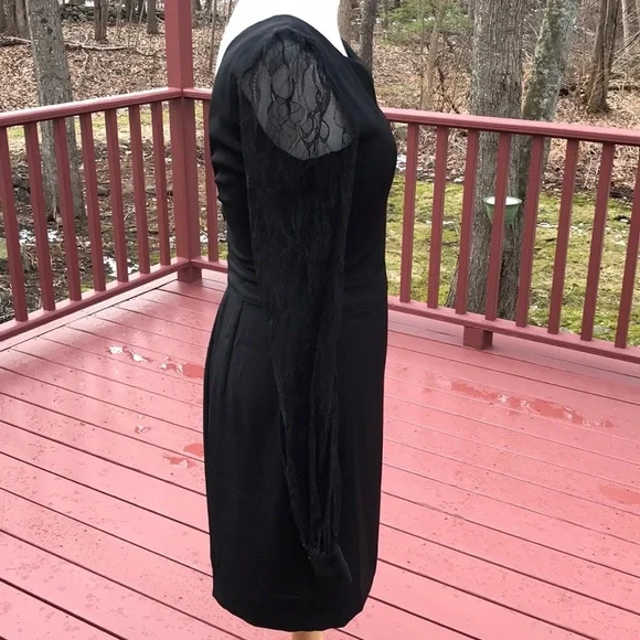 NWT! Rachel Zoe Size 4 Black Andrews blouson dress - Picture 3 of 8